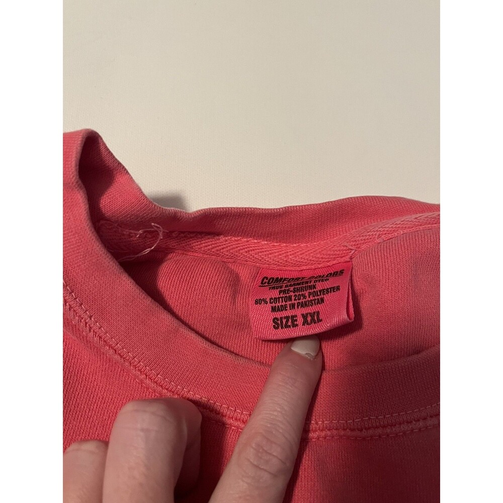 Alpha Delta Pi Comfort Colors Coral Sweatshirt XXL ADPI Christopher Newport Soft - Picture 3 of 10
